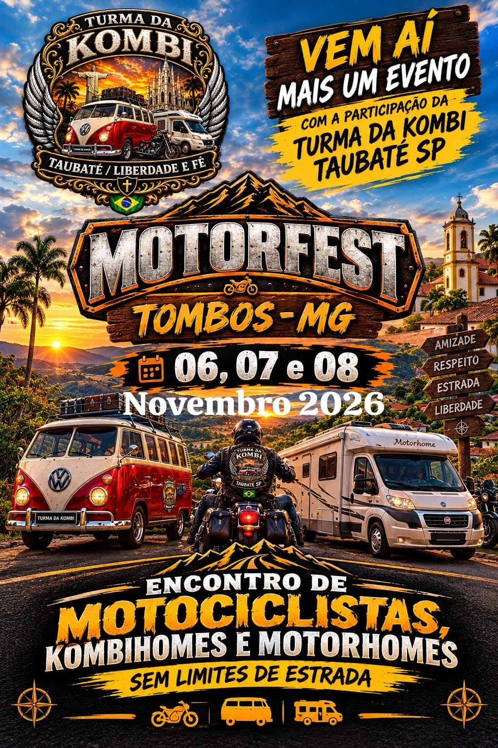 18d Object Motorfest Tombos-MG - ENCONTRO DA TURMA DA KOMBI TAUBATÉ SP!